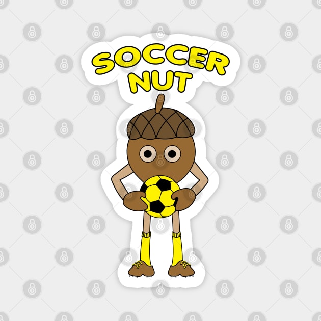 Soccer Nut Text Magnet by Barthol Graphics