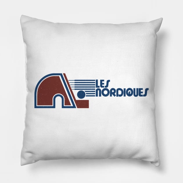 Quebec Nordiques Pillow by jordan5L