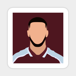 Saïd Benrahma Minimalistic Face Art Magnet