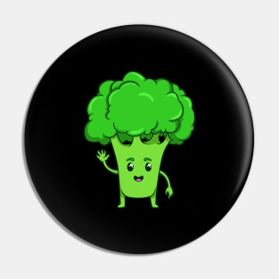 Cartoon Broccoli Pin