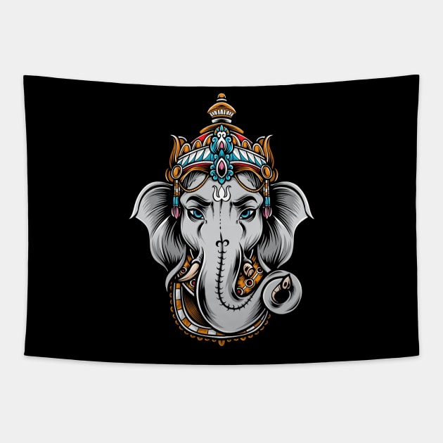 Ganesh Tapestry by TambuStore