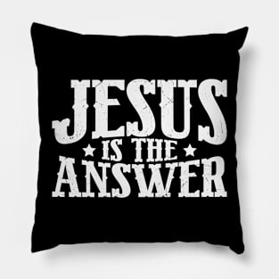 Jesus is the Answer, Jesus Christ, Christian, Faith Pillow