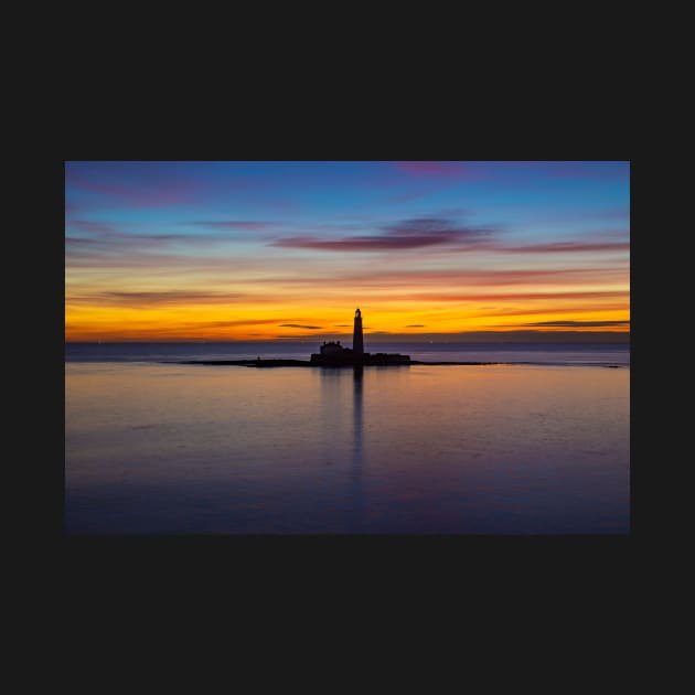 St marys lighthouse sunrise by tynesidephotos