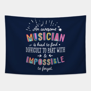 An awesome Musician Gift Idea - Impossible to Forget Quote Tapestry