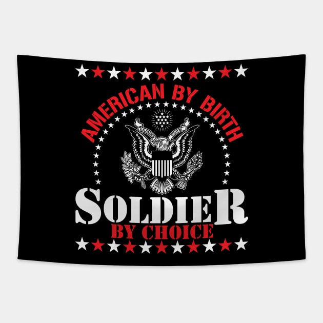 Soldier By Choice Tapestry by myoungncsu