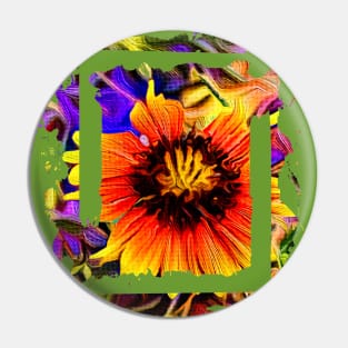 Mexican Blanket Wildflower Pin