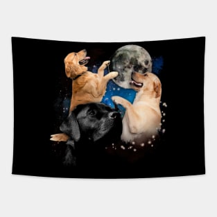 Labrador Dog Moon with Labrador Retriever-inspired Fashion Statements Tapestry