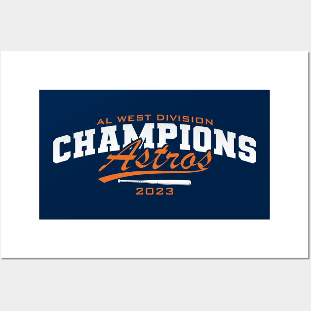 Mlb Houston Astros Champs Al West Division Champions 2023 Poster T