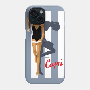 Vintage Travel Poster - Capri Phone Case