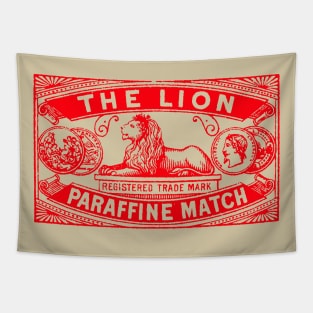 Lion Vintage Matchbook Tapestry