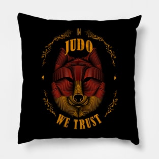 In Judo we trust; Judo fighter Pillow