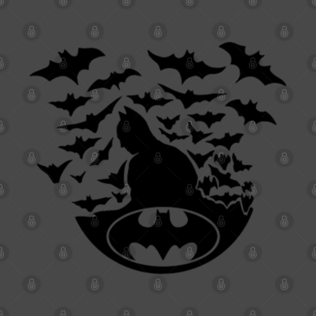 Batman Flying Bats Logo Batman TShirt TeePublic
