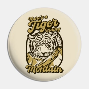 Tiger Hiding Mountain Pin