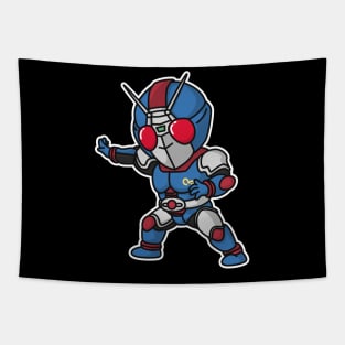 Kamen Rider Black RX Biorider Chibi Style Kawaii Tapestry