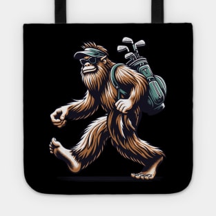 Funny Golf Novelty Sasquatch Bigfoot Golfing Tote