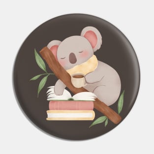 BOOKISH KOALA Pin