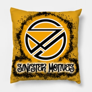 Sinister Motives logo orange Pillow