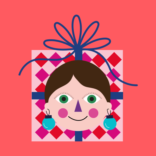 Happy colorful Christmas gift avatar by sugarcloudlb-studio