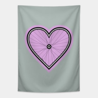 Valentine Love Bicycle Wheel Tapestry