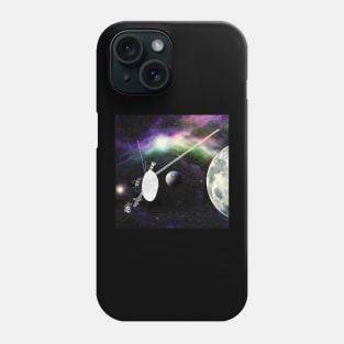 Voyager space probe. Galaxy. Stars. Aliens. Extraterrestrial encounter. Phone Case