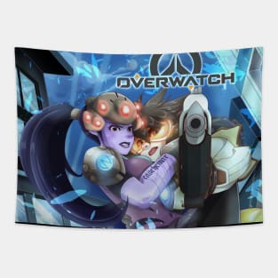 Overwatch Tracer X Widowmaker Tapestry