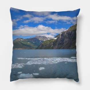 USA. Alaska. Lake with Flowing Ice. Pillow