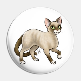 Cat - Devon Rex - Seal Point Pin