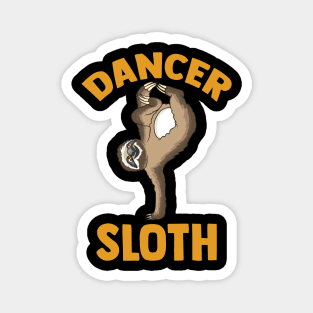 Aerial Dancer Sloth | Funny Sloth Lover Gift Yoga Acrobatics Magnet