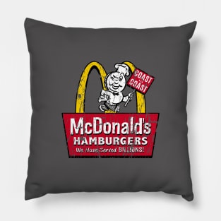 Vintage McDonald's sign Pillow