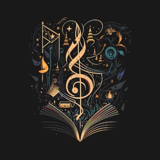 Abstract Magical Music T-Shirt