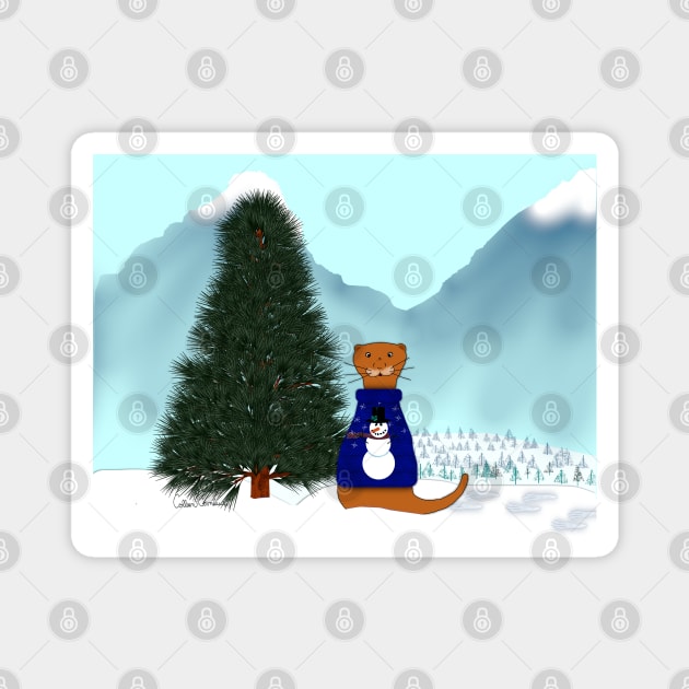 Oliver Finds His Christmas Tree Magnet by ButterflyInTheAttic