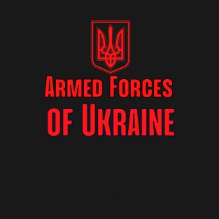 Armed Forces of Ukraine  Trident Black Red Classic Colour T-Shirt