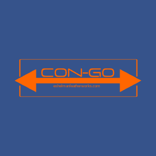 Compact Con-Go logo design in Orange T-Shirt