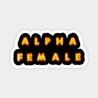 Alpha Female Flames Magnet