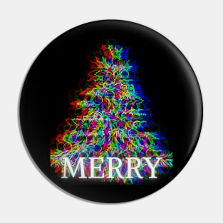 MERRY! ABSTRACT CHRISTMAS TREE Pin