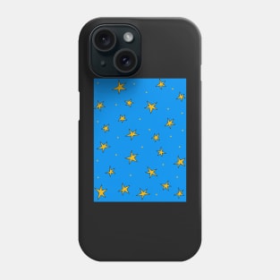 Stars in the night sky - brilliant sky blue Phone Case