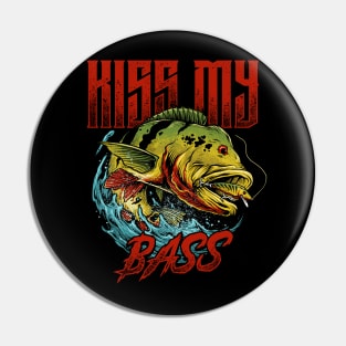 KISS MY BASS Pin