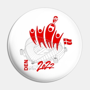 Denmark World Cup Soccer 2022 Pin