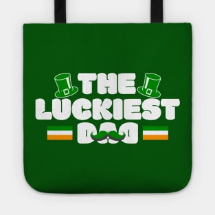 The Luckiest Dad Tees for the Feast of Saint Patrick-Lá Fhéile Pádraig.png Tote