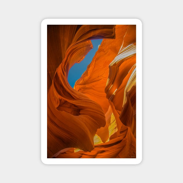 Shaped by Nature, Lower Antelope Canyon Magnet by BrianPShaw