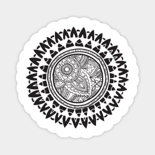 Tribal zentangle mandala Magnet