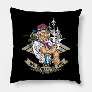 UNCLE SAM URBAN PROUD PATRIOTIC Pillow