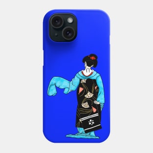 Dancing maiko - ink illustration Phone Case