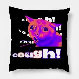 Coughing Cat Pillow