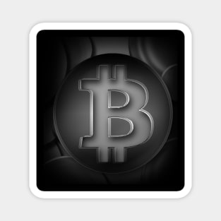 bitcoin background design in black Magnet