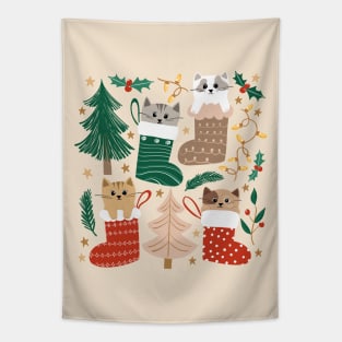 Feline The Christmas Spirit Tapestry