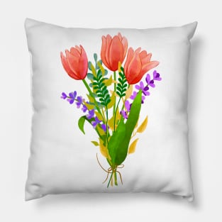 Tulip Bouquet Pillow