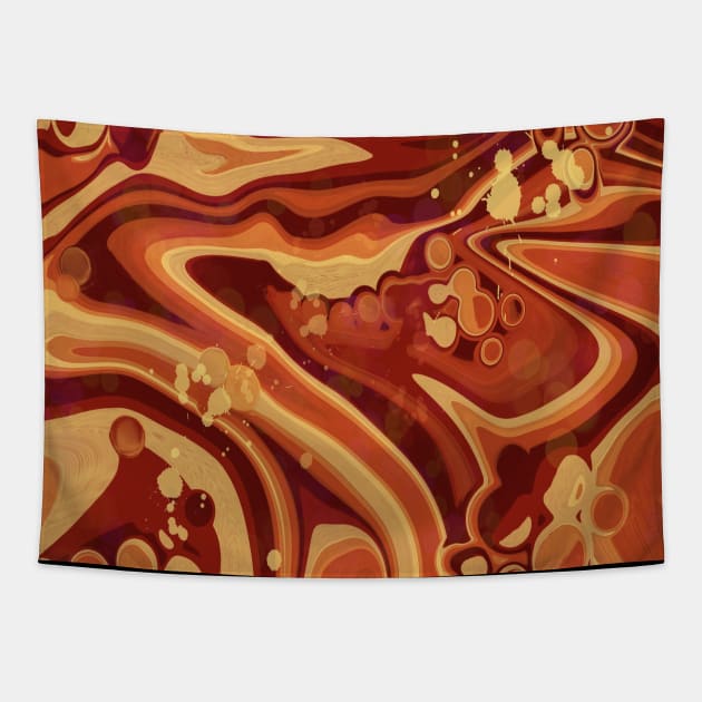 Melted Garfield Tapestry by MayGreenAbgrall