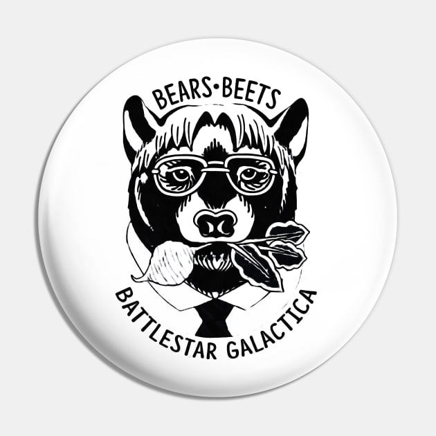 Dwight Schrute Bears Beets and Battlestar Galactica Pin by truefriend