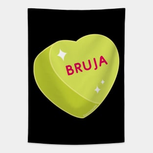 Bruja Candy Heart Valentine's Day Tapestry